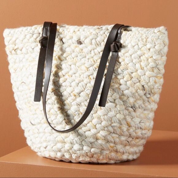 Anthropologie Tote marina knit Summer Beach tote - Picture 1 of 6